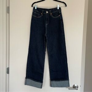 Blank NYC High Waist Cropped Cuffed Jeans